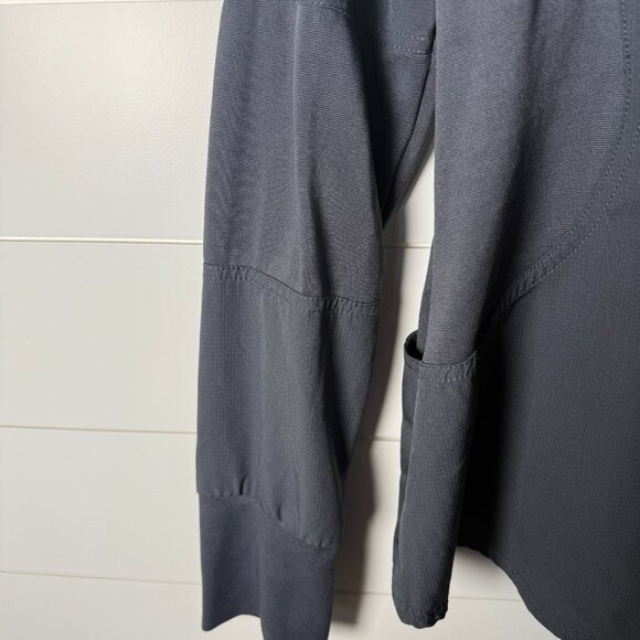 HEARTSOUL Jacket Long Sleeve Top Scrub Medium Pewter - Picture 8 of 11